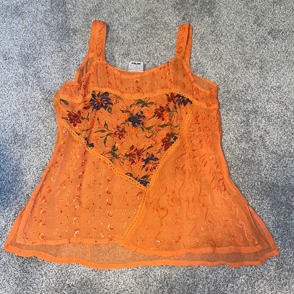 Ethnic boutique fashion tank top